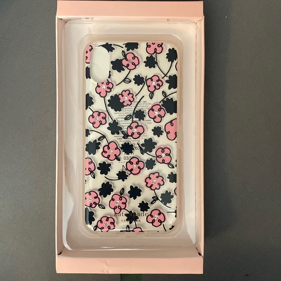 NWT KATE SPADE JEWELED FLORADOODLE IPHONE XS X CASE - Picture 2 of 3